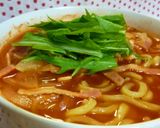 トマトジュースで簡単★トマトラーメン作り方6写真