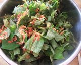 山菜☆うどの葉っぱと桜えびのかき揚げ♪作り方5写真