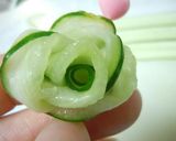 きゅうり飾り切り(バラ)作り方5写真