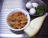 トマトリゾットの茶巾寿司作り方1写真