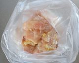 簡単節約☆鶏胸肉の揚げない白だし唐揚げ。作り方2写真