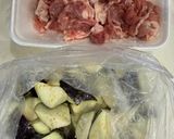 簡単うま辛 豚こまとなすのスタミナ丼作り方1写真