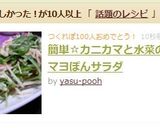 簡単☆カニカマと水菜のマヨぽんサラダ作り方8写真