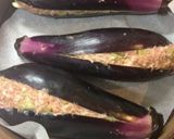 ナスとひき肉の蒸し物・ネギ餡かけ作り方3写真