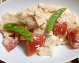 豆腐とトマトのたらマヨ炒め作り方6写真