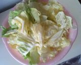 お好み焼き風☆簡単キャベツの卵とじ作り方1写真