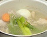 韓国料理ーわかめスープすいとん作り方2写真