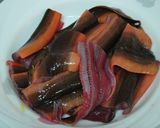 台湾料理～炒鱔魚（タウナギの炒めもの）作り方1写真