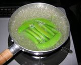スナップエンドウのもろみ味噌マヨ和え作り方1写真