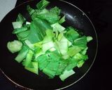 青梗菜の炒め物☆作り方1写真