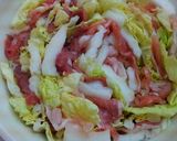 ☆白菜とバラ肉ミルフィーユ蒸し☆レンジ♪作り方2写真