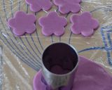 紫色の花（マジパン細工）作り方7写真