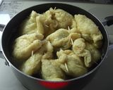 おでんの素で！餅入り巾着の袋煮作り方3写真