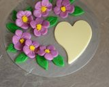紫色の花（マジパン細工）作り方13写真