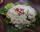 簡単!ごぼうと合挽の和風ハンバーグ蒸し☆作り方4写真