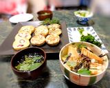 回転焼き器☆竹輪とじゃこの小さなお好み焼作り方6写真
