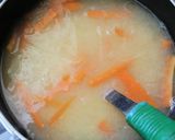 人参と玉ねぎ★味噌汁作り方3写真