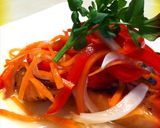 鮭ムニエルの野菜マリネソースがけ作り方6写真
