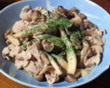 豚肉としめじの生姜醤油ゴマ炒め作り方8写真