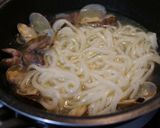 ＊うどんdeボンゴレビアンコ＊作り方5写真