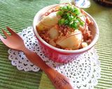 じゃが芋のすき焼きふりかけ和え作り方4写真