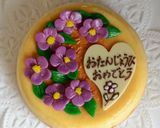 紫色の花（マジパン細工）作り方14写真
