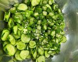 【つどいごはん】夏野菜のサラダ作り方2写真