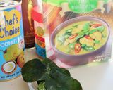筍・なす・鶏胸肉のグリーンカレー作り方1写真
