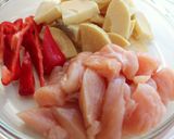 筍・なす・鶏胸肉のグリーンカレー作り方3写真