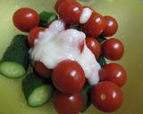 ミニトマト・きゅうり・魚肉ソのおつまみ作り方1写真