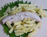 簡単！ささみ×大葉×チーズの春巻き★作り方2写真