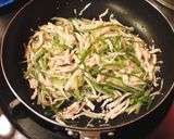 鶏胸でネギ塩パスタ作り方4写真