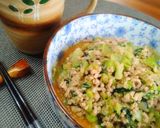 ＊青梗菜のごまたっぷり坦々風ひき肉炒め＊作り方4写真