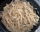 週末の朝ごはん、簡単ジャガイモ炒め作り方3写真