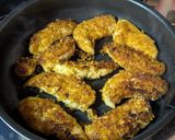 カリカリ衣の鶏ささみのカレー風味焼き作り方5写真