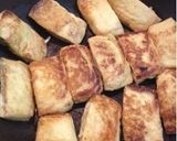 春キャベツと鶏ひき肉の油揚げ包み焼き作り方4写真