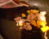 お弁当向きのカボチャと鶏モモ肉キンピラ風作り方3写真