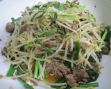 もやしとニラのひき肉炒め作り方4写真