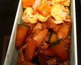 お弁当向きのカボチャと鶏モモ肉キンピラ風作り方6写真