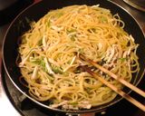 鶏胸でネギ塩パスタ作り方5写真