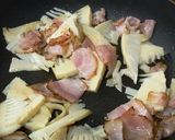 筍のバジルソーススパゲッティ作り方4写真