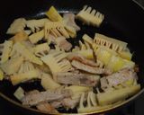 たけのこと豚肉のオイマヨ炒め作り方2写真