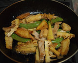 たけのこと豚肉のオイマヨ炒め作り方4写真