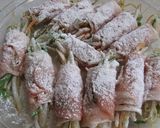 ピリ辛☆もやしの豚肉巻き～塩麹～作り方5写真