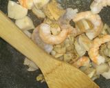 ホタテと海老のクリームパスタ作り方2写真