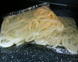 小腹が空いたら焼きうどん☆バター醤油味作り方1写真
