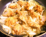 鶏から親子丼☆残ったから揚げのリメイクに作り方3写真
