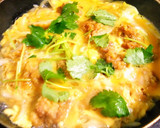 鶏から親子丼☆残ったから揚げのリメイクに作り方4写真