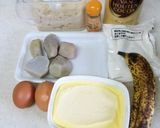 HMでもっちりチョコバナナケーキ☆里芋作り方1写真