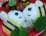 キャラ弁 ハチさん弁当作り方4写真